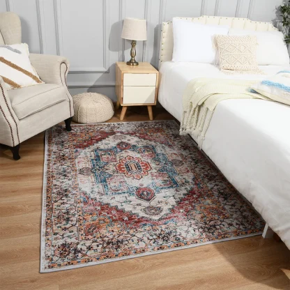 Traditional Area Rugs with Distressed Design - Image 10