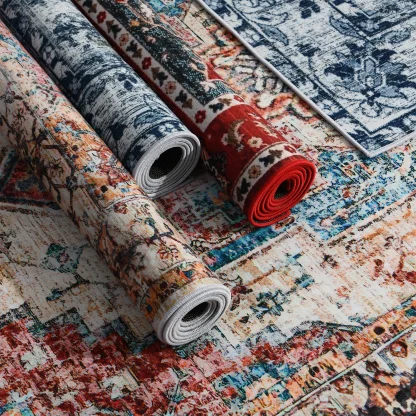Traditional Area Rugs with Distressed Design - Image 14