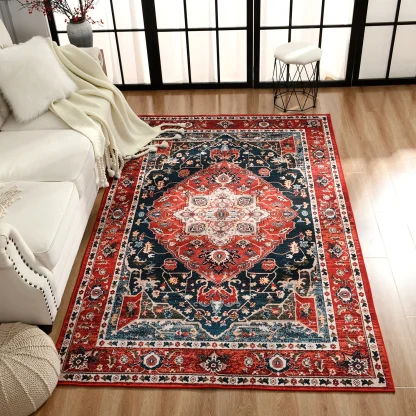 Traditional Area Rugs with Distressed Design - Image 2