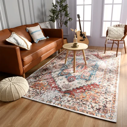 Traditional Area Rugs with Distressed Design