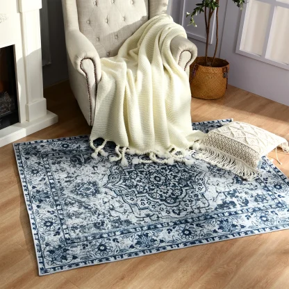 Traditional Area Rugs with Distressed Design - Image 11