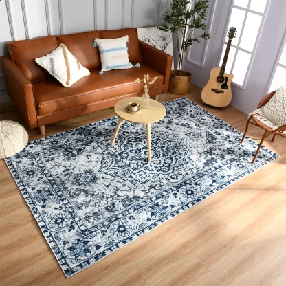 Traditional Area Rugs with Distressed Design - Image 12