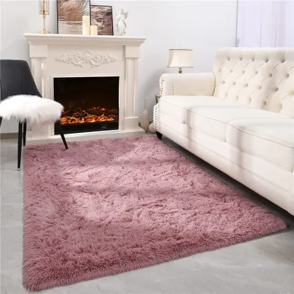 Leopard Pattern Area Rugs with Fluffy Design - Image 9