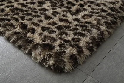 Leopard Pattern Area Rugs with Fluffy Design - Image 4