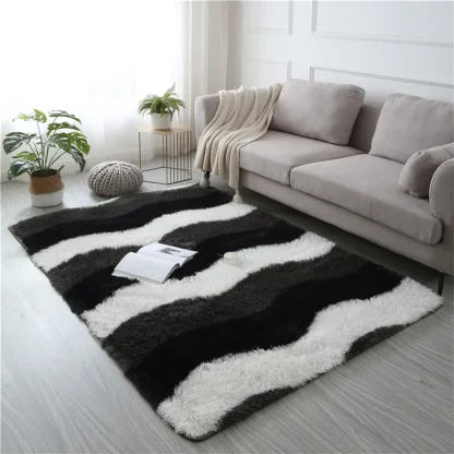 Leopard Pattern Area Rugs with Fluffy Design - Image 12