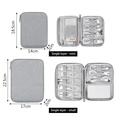 Zippered Cable Organizer Travel Bag - Image 8