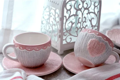 Cute Emboss Mug with Creative Heart Design - Image 7