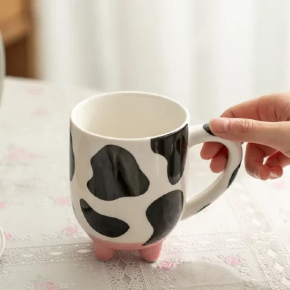 Creative Cow Pattern Mug with Breast - Image 2