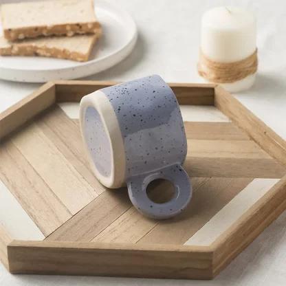 Rustic Simplicity Mug with Round Handle - Image 3