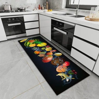 Durable Kitchen Rug with Fruits Design - Image 9