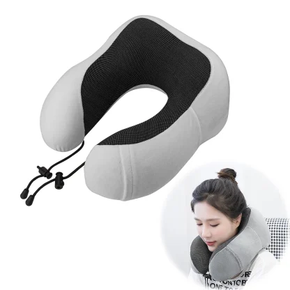 U-Shaped Portable Pillow with Cord Lock - Image 15