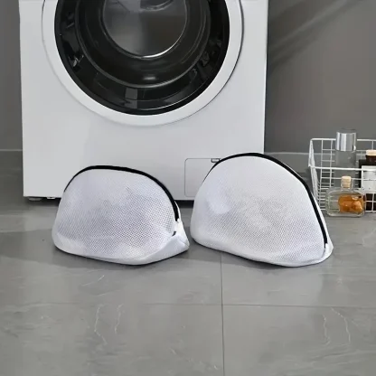 Mesh Shoe Laundry Bag with Zip - Image 4