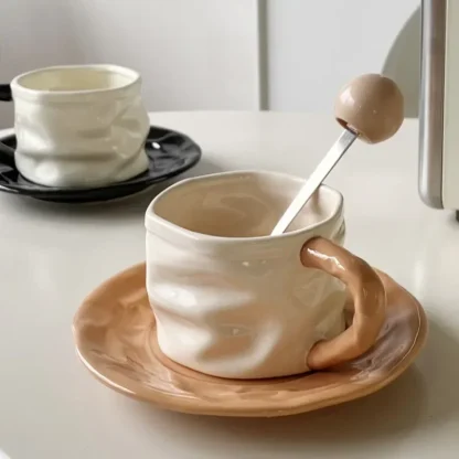 Modern Mug with Artistic Irregular Design - Image 3