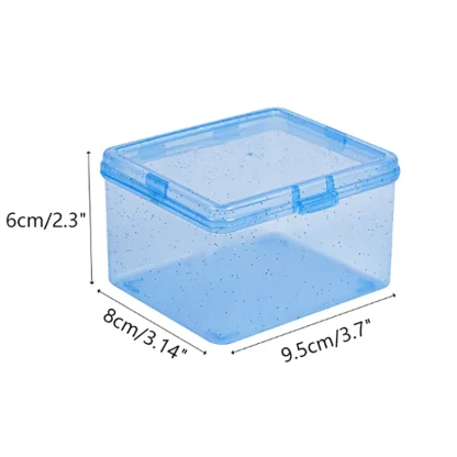 Transparent Storage Box with Glitter Design - Image 8