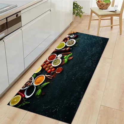 Durable Kitchen Rug with Fruits Design - Image 7