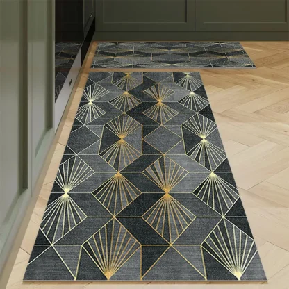 Long Rectangular Rugs with Geometric Pattern - Image 5