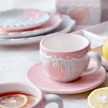 Cute Emboss Mug with Creative Heart Design - Image 6