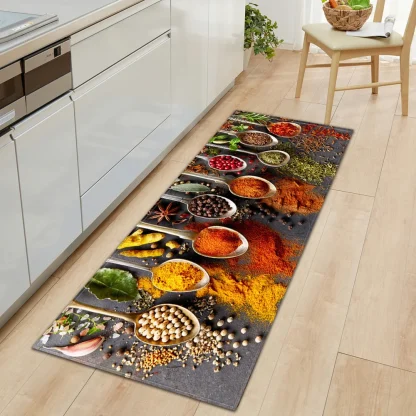 Durable Kitchen Rug with Fruits Design - Image 3