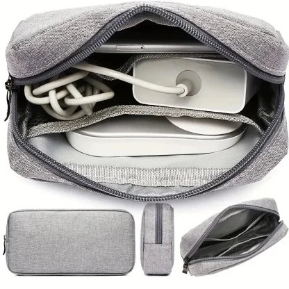 Portable Organizer Bag with Zippered