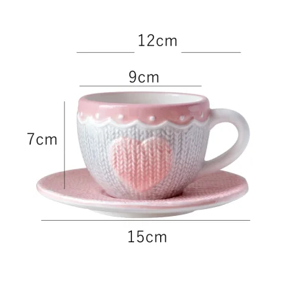 Cute Emboss Mug with Creative Heart Design - Image 11