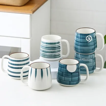Printed Paint Stroke Mug with Handle - Image 9