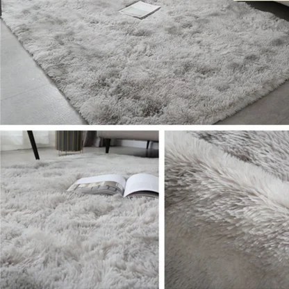 Tie Dye Rugs with Fluffy Faux Fur Design - Image 10