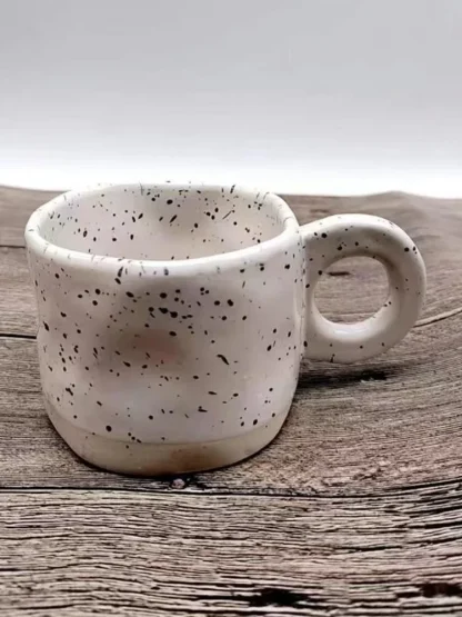 Round Handle Mugs with Mini Polka Dots - Image 4