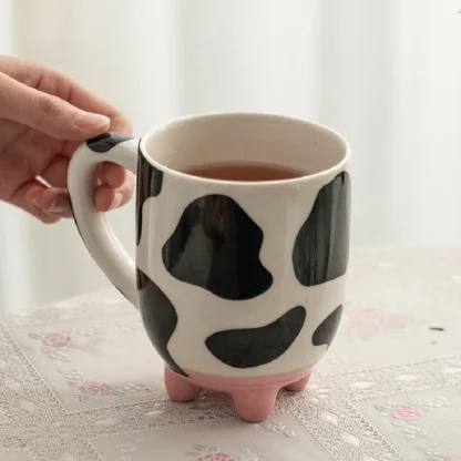 Creative Cow Pattern Mug with Breast