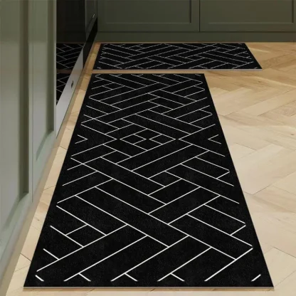 Long Rectangular Rugs with Geometric Pattern