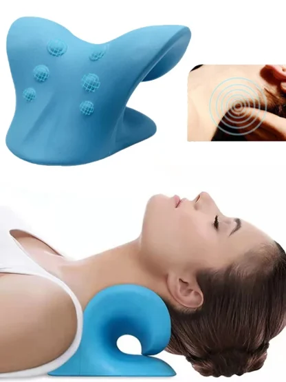 Neck Massage Pillow with Solid Color Design - Image 5