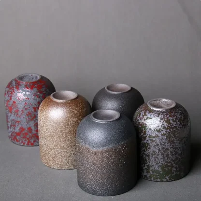 Handleless Cup with Rustic Design - Image 9