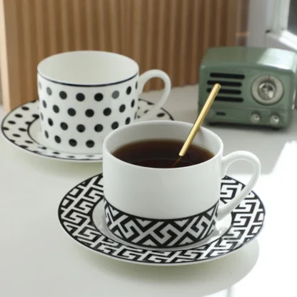 Timeless Mugs with Checkered Print - Image 6