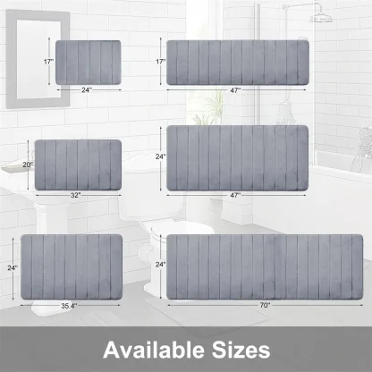 Super Absorbent Bathroom Quilted Mat - Image 7