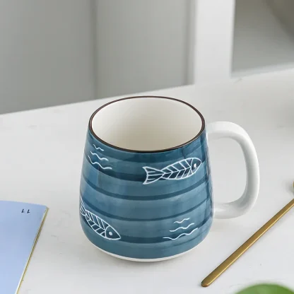 Printed Paint Stroke Mug with Handle - Image 5