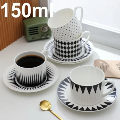 Timeless Mugs with Checkered Print - Image 4