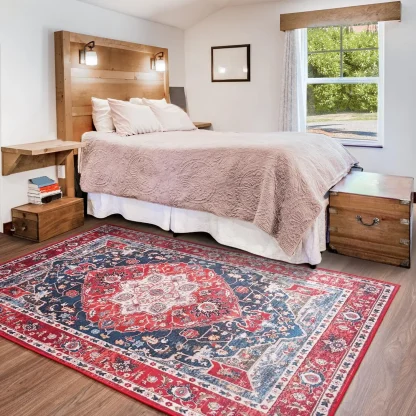 Traditional Area Rugs with Distressed Design - Image 7