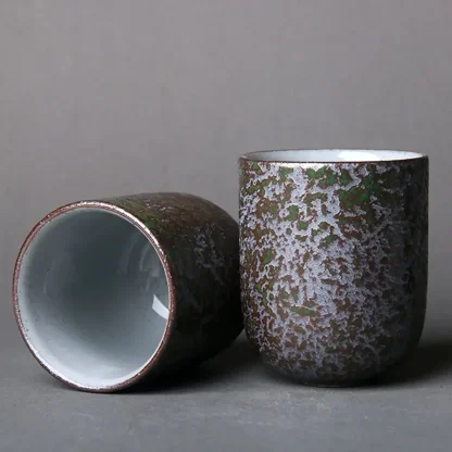 Handleless Cup with Rustic Design - Image 5