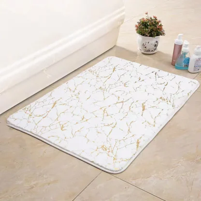 Marble Pattern Rug with Non Slip Design
