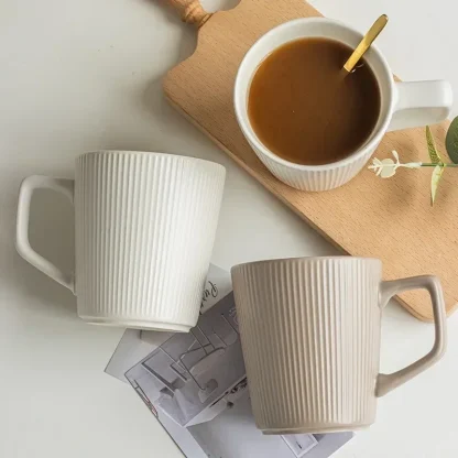 Solid Color Cups with Ripple Design - Image 4