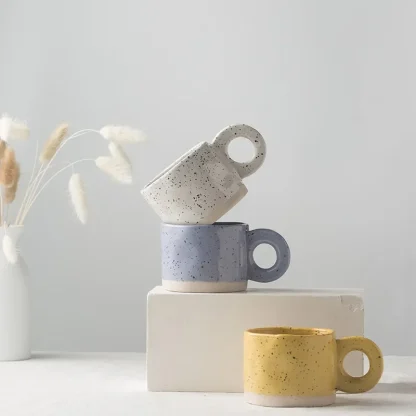Rustic Simplicity Mug with Round Handle