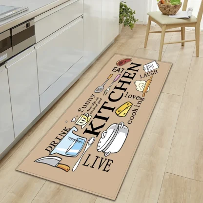 Durable Kitchen Rug with Fruits Design - Image 2