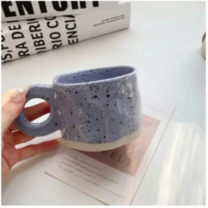 Round Handle Mugs with Mini Polka Dots - Image 3
