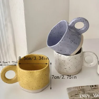 Round Handle Mugs with Mini Polka Dots - Image 10
