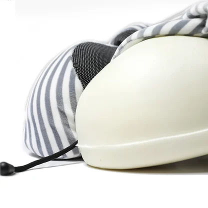 U-Shaped Portable Pillow with Cord Lock - Image 4