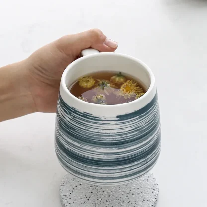 Printed Paint Stroke Mug with Handle - Image 3