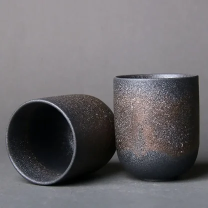 Handleless Cup with Rustic Design - Image 7