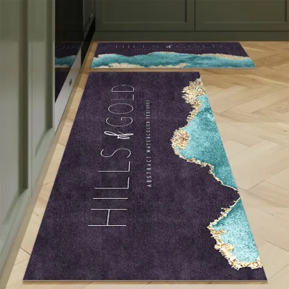 Long Rectangular Rugs with Geometric Pattern - Image 4