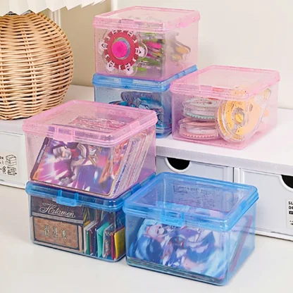 Transparent Storage Box with Glitter Design - Image 6