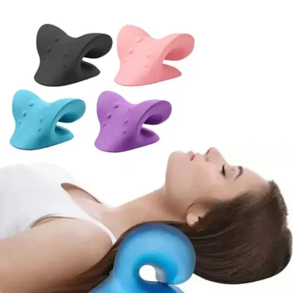 Neck Massage Pillow with Solid Color Design - Image 4