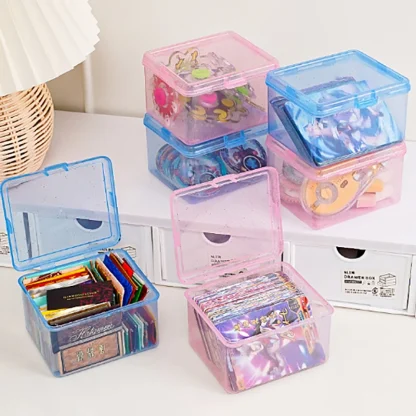 Transparent Storage Box with Glitter Design - Image 4